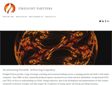 Tablet Screenshot of firelightpartners.com